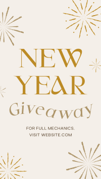 New Year Giveaway Facebook Story Design