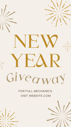 New Year Giveaway Facebook story Image Preview
