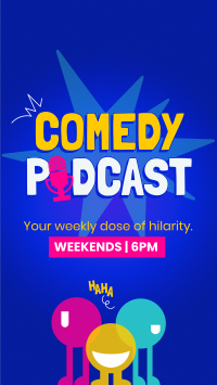 Playful Comedy Podcast Instagram Reel Image Preview