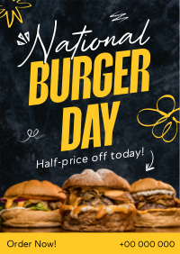 National Burger Day Flyer Design