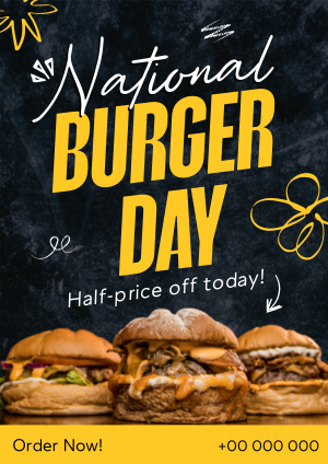 National Burger Day Flyer Image Preview