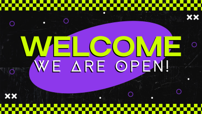 Neon Welcome Facebook event cover Image Preview