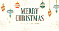 Merry Christmas Ornaments Facebook ad Image Preview