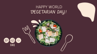 Celebrate World Vegetarian Day Facebook Event Cover Design