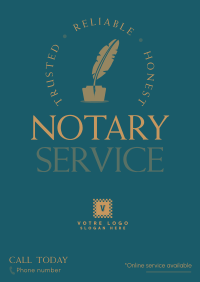The Trusted Notary Service Poster Design