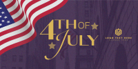 4th of July Flag Twitter post Image Preview