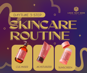 Daytime Skincare Routine Facebook post Image Preview