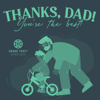 Thank You Best Dad Ever Instagram Post Design