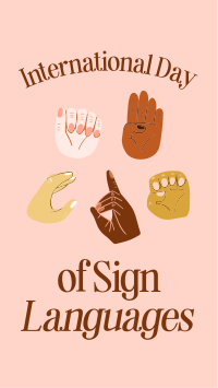 International Sign Day Instagram Story Design