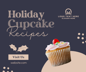 Christmas Cupcake Recipes Facebook post Image Preview