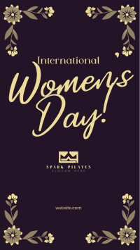 Women's Day Floral Corners Facebook story Image Preview