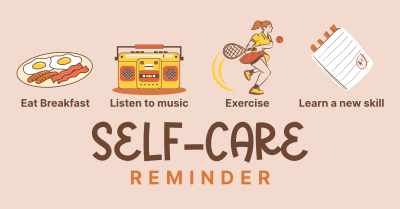 Self-Care Tips Facebook ad Image Preview