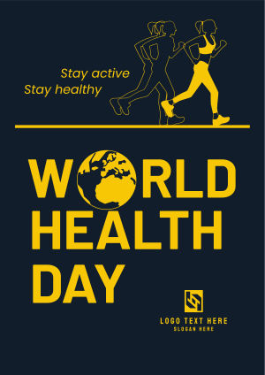 World Health Fitness Flyer Image Preview