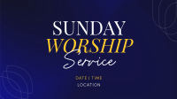 Worship Livestream Facebook Event Cover Image Preview