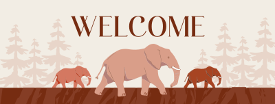 Elephant March Facebook cover Image Preview