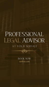 Legal Advisor At Your Service Facebook story Image Preview