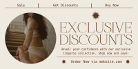 Minimalist Lingerie Sale Twitter Post Image Preview