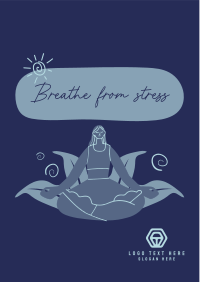 Breathe From Stress Flyer Design