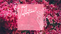 Sweet Pink Valentine Zoom Background Image Preview