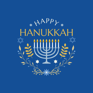 Happy Hanukkah Instagram post Image Preview