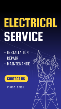 Electrical Problems? Facebook Story Design