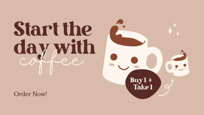 Coffee Promo Facebook event cover Image Preview