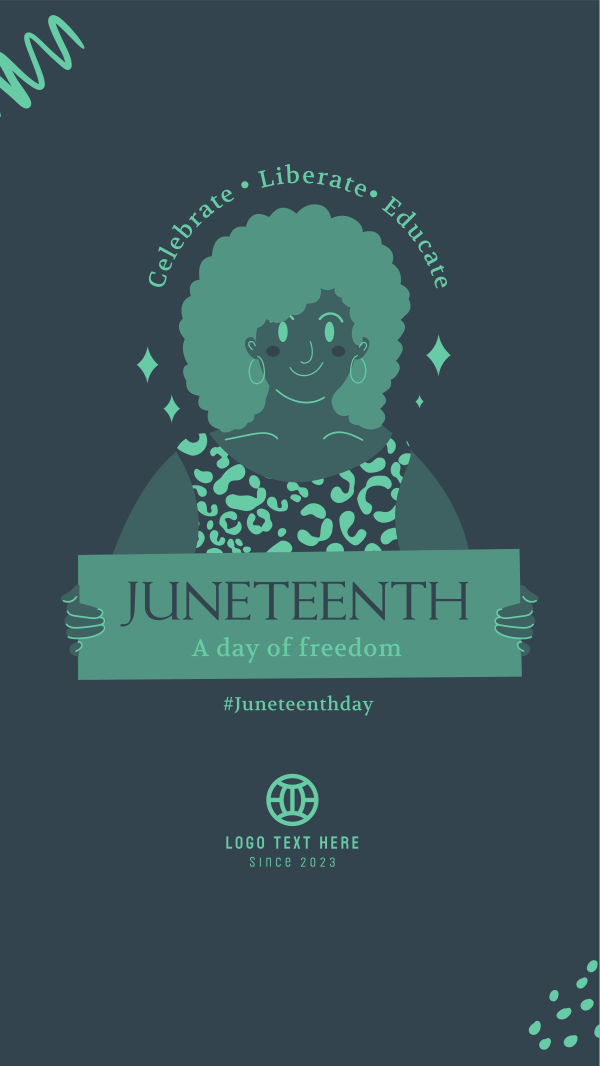 Juneteenth Woman Instagram Story Design Image Preview