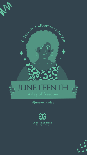 Juneteenth Woman Instagram story Image Preview