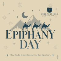 Sparkling Epiphany Day Linkedin Post Image Preview