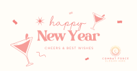 Cheers to the New Year Facebook ad Image Preview
