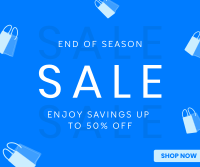 Minimalist End of Season Sale Facebook Post Design