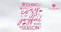 Snow Winter Greeting  Facebook ad Image Preview