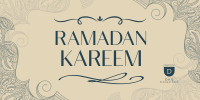 Ornamental Ramadan Greeting Twitter Post Image Preview