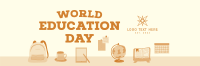 World Education Day Twitter Header Design