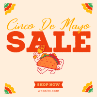 Happy Taco Mascot Sale Instagram post Image Preview