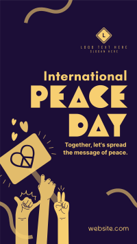 United for Peace Day Instagram Reel Design