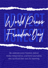 World Press Freedom Poster Design