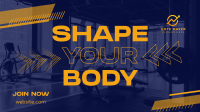 Body Fitness Center Facebook Event Cover Design