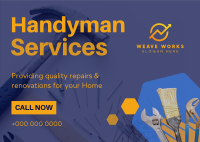 Handyman Services Postcard Image Preview