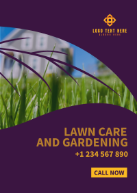 Lawn and Gardening Service Poster Design