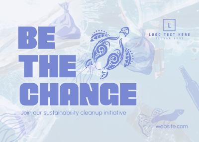 Sustainability Clean Up Drive Postcard Image Preview