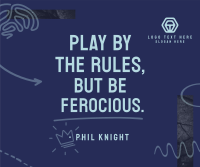 Play by the Rules Facebook Post Design