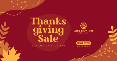 Thanksgiving Flash Sale Facebook ad Image Preview