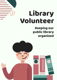 Public Library Volunteer Flyer Image Preview