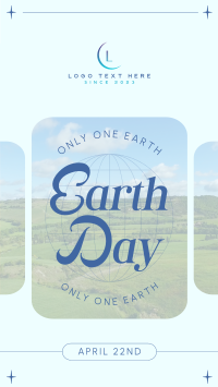 Earth Day Minimalist YouTube Short Design