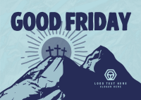 Good Friday Golgotha Postcard Image Preview