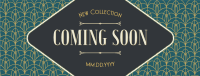 Art Deco Coming Soon Facebook Cover Design