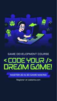 Game Making Course Instagram Reel Design