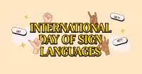 Sign Languages Day Celebration Facebook Ad Design