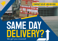 Reliable Delivery Courier Postcard Design